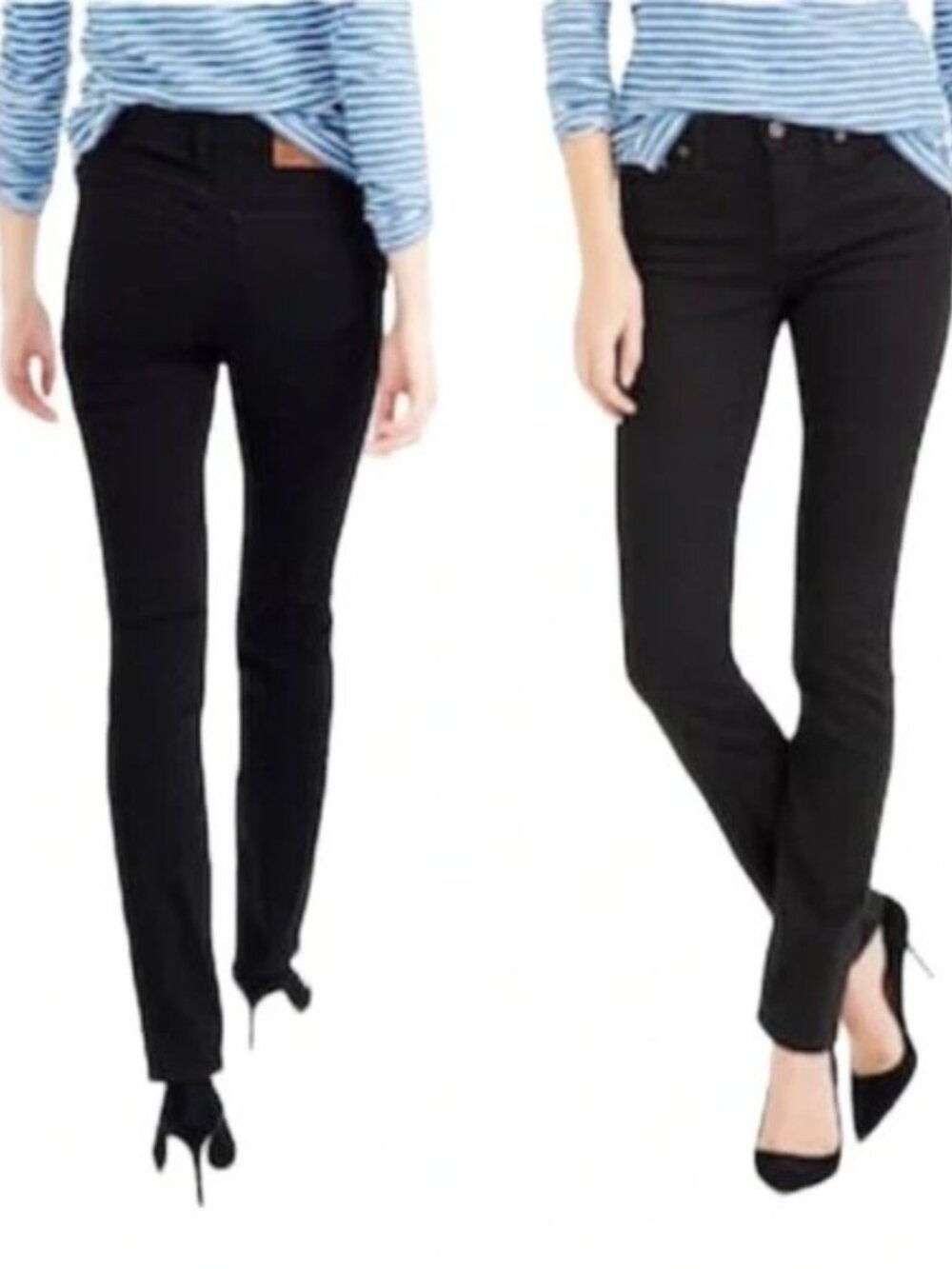J. Crew Black Matchstick Skinny Denim Jeans